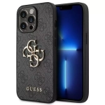 Etiu Guess 4G Big Metal Logo do iPhone 15 Pro Szary