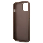Etiu Guess 4G Big Metal Logo do iPhone 15 Brązowy