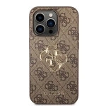 Etiu Guess 4G Big Metal Logo do iPhone 15 Pro Max Brązowy