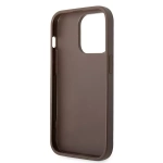 Etiu Guess 4G Big Metal Logo do iPhone 15 Pro Max Brązowy