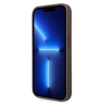 Etiu Guess 4G Big Metal Logo do iPhone 15 Pro Max Brązowy
