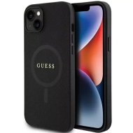 Etui Guess Saffiano MagSafe do iPhone 15 Czarny