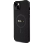 Etui Guess Saffiano MagSafe do iPhone 15 Czarny