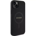 Etui Guess Saffiano MagSafe do iPhone 15 Czarny