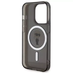Etui Karl Lagerfeld IML Ikonik MagSafe do iPhone 15 Pro Max Czarny