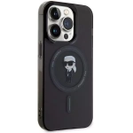 Etui Karl Lagerfeld IML Ikonik MagSafe do iPhone 15 Pro Max Czarny