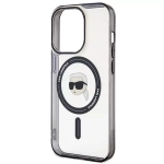 Etui Karl Lagerfeld IML Ikonik MagSafe do iPhone 15 Pro Max Przezroczysty