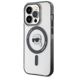 Etui Karl Lagerfeld IML Ikonik MagSafe do iPhone 15 Pro Max Przezroczysty