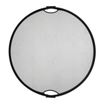 Quadralite Blenda z uchwytem srebrno-biała okrągła 110 cm