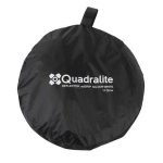 Quadralite Blenda z uchwytem srebrno-biała okrągła 110 cm