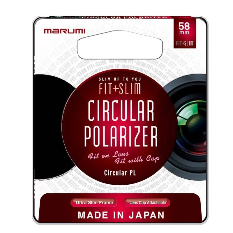 Filtr polaryzacyjny kołowy Marumi Fit+Slim Circular PL 58 mm