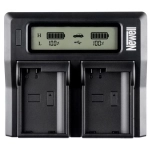 Ładowarka dwukanałowa Newell DC-LCD do akumulatorów LP-E6