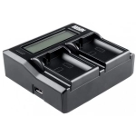 Ładowarka dwukanałowa Newell DC-LCD do akumulatorów LP-E6