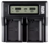 Ładowarka dwukanałowa Newell DC-LCD do akumulatorów serii NP-F NP-FM