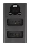 Ładowarka dwukanałowa Newell DL-USB-C do akumulatorów LP-E10