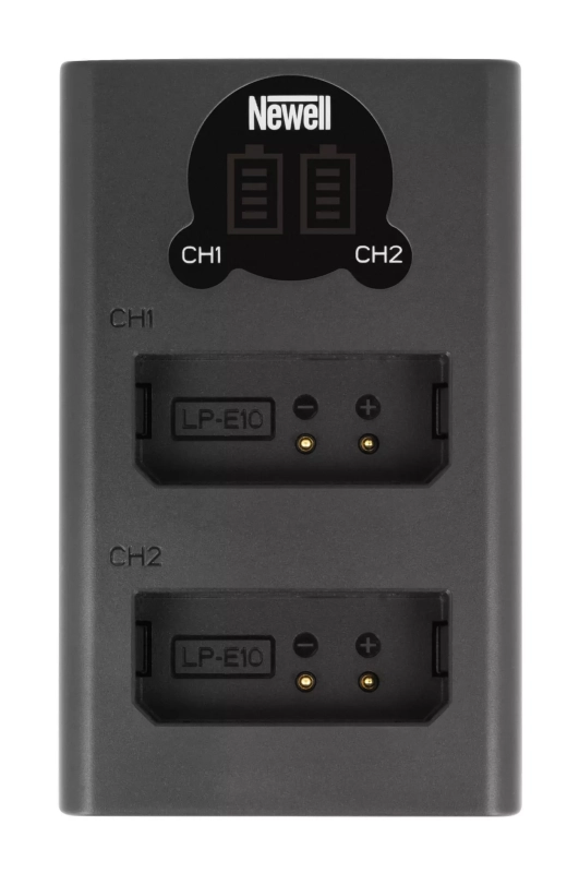 Ładowarka dwukanałowa Newell DL-USB-C do akumulatorów LP-E10