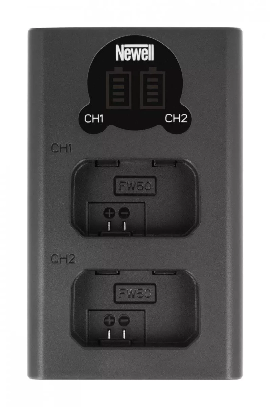 Ładowarka dwukanałowa Newell DL-USB-C do akumulatorów NP-FW50 1