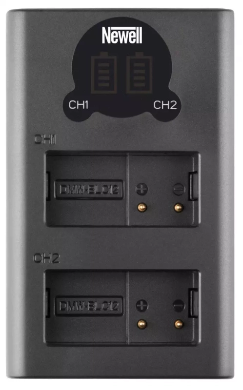 Ładowarka dwukanałowa Newell DL-USB-C do akumulatorów DMW-BLC12 1