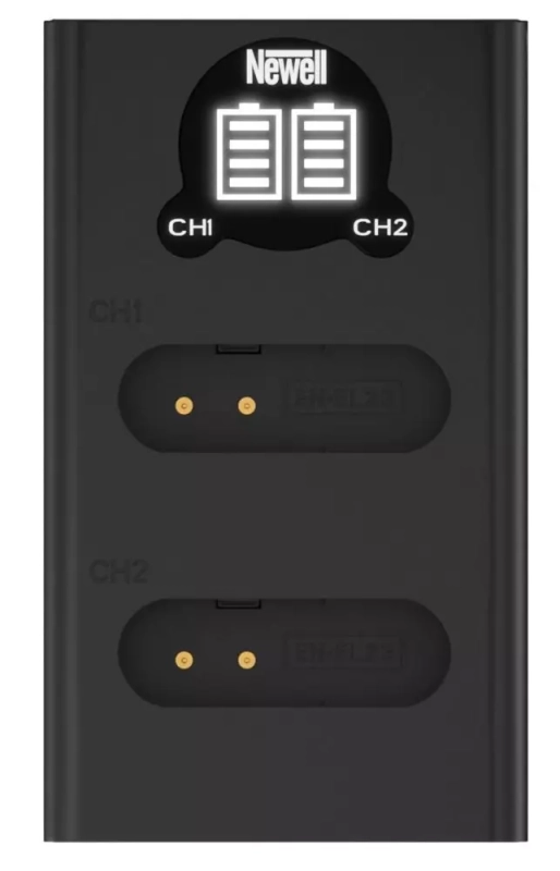 Ładowarka dwukanałowa Newell DL-USB-C do akumulatorów EN-EL23 1
