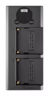 Ładowarka dwukanałowa Newell DL-USB-C do akumulatorów NP-F550/770/970