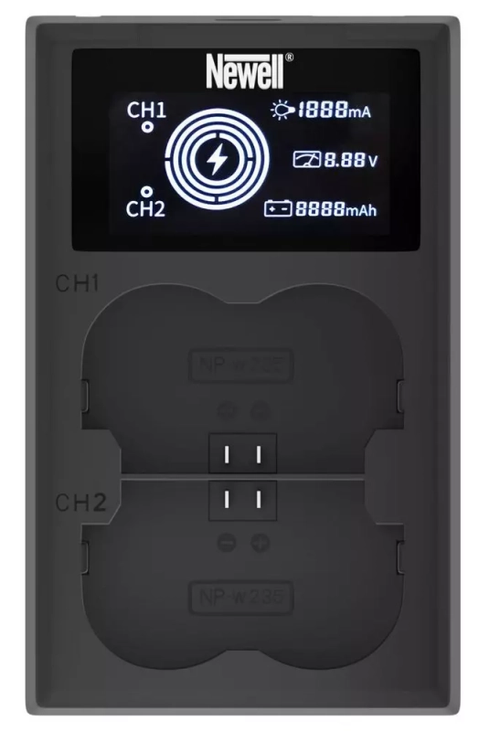 Ładowarka dwukanałowa Newell FDL-USB-C do akumulatorów NP-W235 6