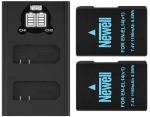 Zestaw ładowarka dwukanałowa Newell DL-USB-C i dwa akumulatory EN-EL14
