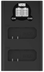 Zestaw ładowarka dwukanałowa Newell DL-USB-C i dwa akumulatory EN-EL14