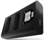 Zestaw ładowarka dwukanałowa Newell DL-USB-C i dwa akumulatory EN-EL14