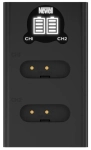 Zestaw ładowarka dwukanałowa Newell DL-USB-C i dwa akumulatory NP-BX1