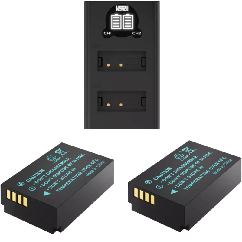 Zestaw ładowarka dwukanałowa Newell DL-USB-C i akumulator LP-E12 1