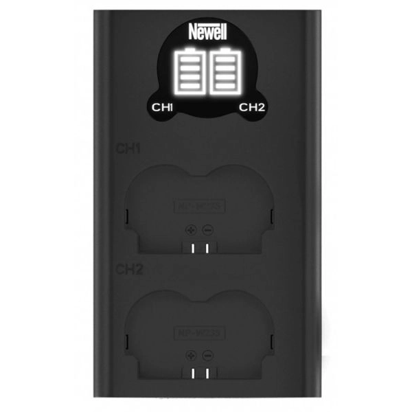 Ładowarka dwukanałowa Newell DL-USB-C do akumulatorów NP-W235