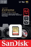 Karta pamięci SanDisk Extreme SDXC 64 GB C10 V30 UHS-I U3 (170 Mb/s)