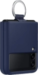 Etui Samsung Silicone Cover z pierścieniem do Galaxy Z Flip 3 5G granatowy