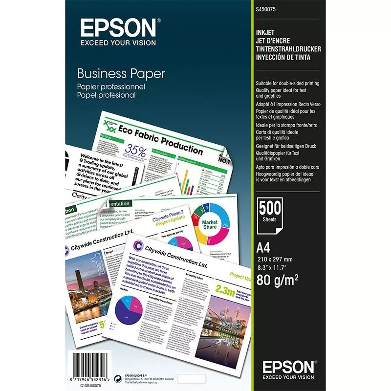 Papier zwykły Business Epson Paper A4 500 arkuszy 80 g/m2