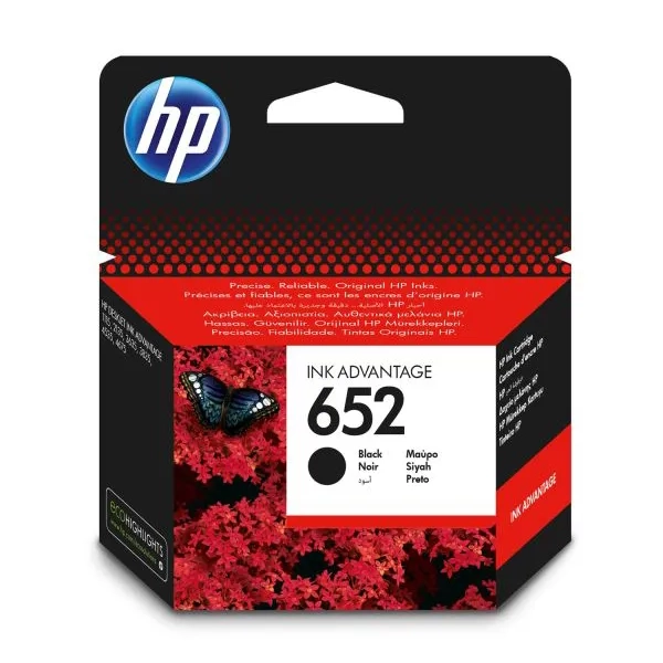 Tusz HP 652 Ink Advantage Black (F6V25AE
