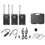 Bezprzewodowy system mikrofonowy Boya BY-WM8 Pro-K2 (RX+TX+TX)