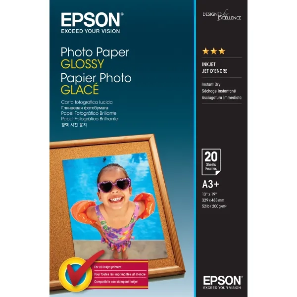Papier fotograficzny Epson - Photo Paper Glossy A3+ 20 arkuszy 200 g/m2