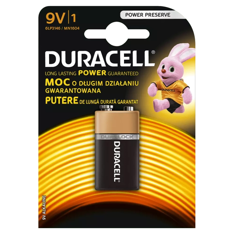 Bateria Duracell Basic 9V K1 M 1