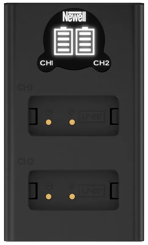 Ładowarka dwukanałowa Newell DL-USB-C do akumulatorów LP-E17