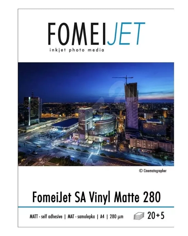 Papier Fomei SA VINYL MATTE 280 (A4 / 20+5) 2