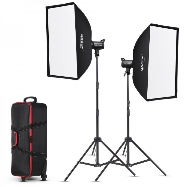 Zestaw 2 lamp LED Godox SL-100Bi z akcesoriami