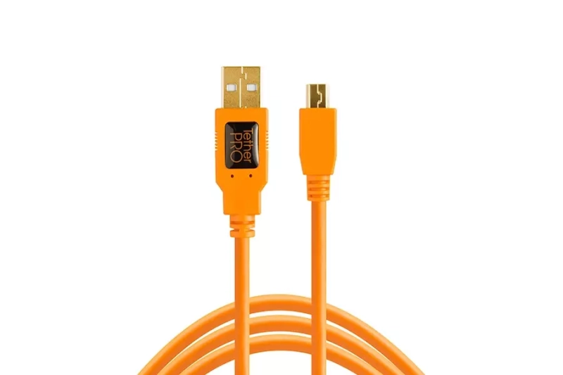 Tether Tools Przewód TetherPro USB / Mini-B 5-Pin 4.6 m Pomarańczowy 1