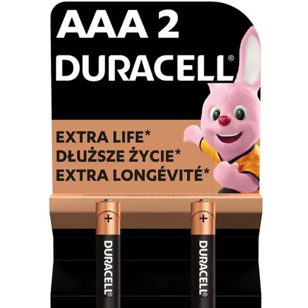 Baterie Duracell Basic AAA LR03 Extra Life 2 szt.
