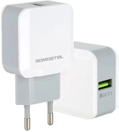 Ładowarka sieciowa Quick Charge 3.0 18W Somostel SMS-A12 biała