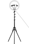 Lampa pierścieniowa LED RGB 14" 4Mobee + statyw