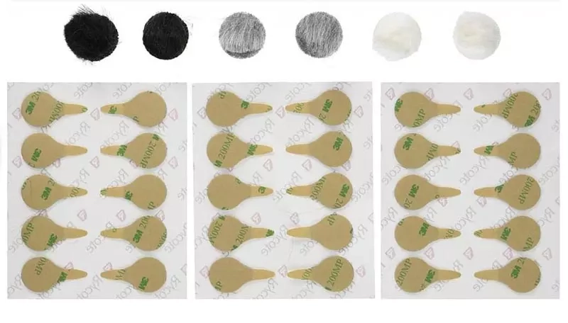 Naklejki + osłona przeciwwietrzna do mikrofonów krawatowych Rycote Overcovers Mix Color 30 / 6 sztuk