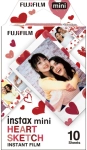FujiFilm Papier Instax mini Heart Sketch 10 sztuk