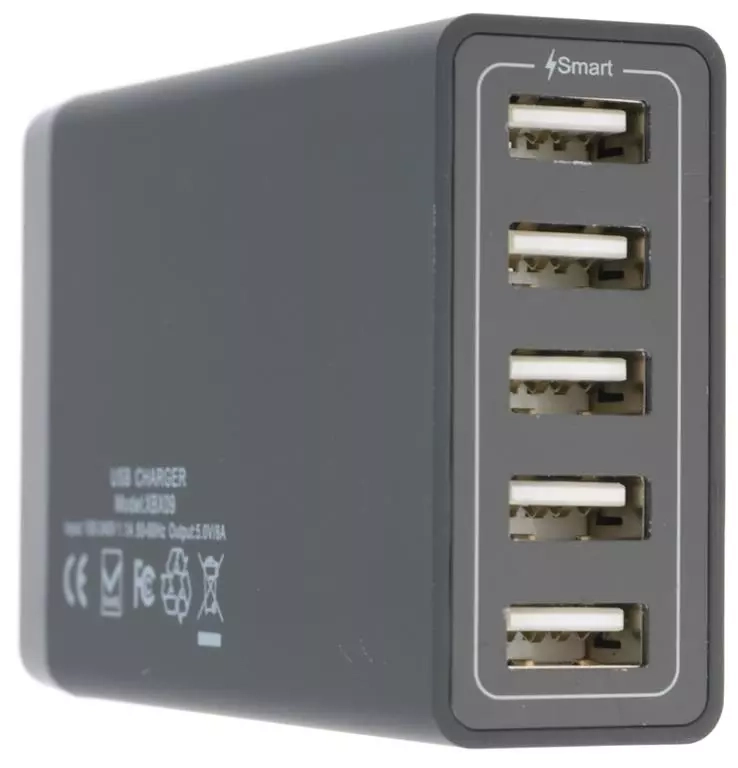 Ładowarka sieciowa do telefonu 4Mobee 5 portów USB 1