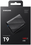 Dysk przenośny Samsung Portable SSD T9 USB 3.2 Gen 2x2 4 TB czarny