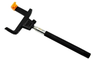 Statyw selfie stick bluetooth czarno-pomarańczowy 